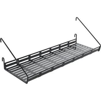 police Metaltex Závěsná polička Long na nástěnný systém Mural 43 x 15 x 13 cm, černá