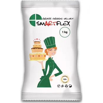 Smartflex Grass Green Velvet potahovací hmota vanilka 1 kg