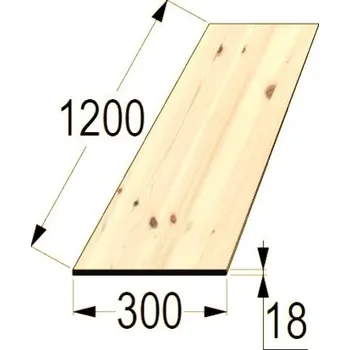 Příslušenství pro zahradní stavbu Spárovka BO 18x300 x 1200 průběžná A/B