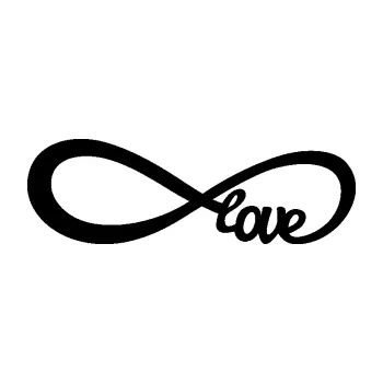 Samolepící dekorace SAMOLEPKA Infinity 004 love (01 - černá) NA AUTO, NÁLEPKA, FÓLIE, POLEP, TUNING, VLASTNÍ TEXT, TISK, AUTOSAMOLEPKY.cz, POLEPY, OBRÁZEK, LOGO, SAMOLEPKY
