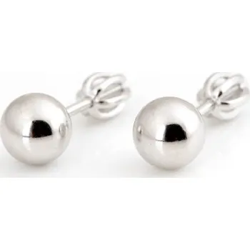 Náušnice Stříbrné náušnice pecky - kuličky STNAU1230F