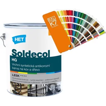 Stavební chemie Het Soldecol HG - tónovaný - 5 l Velikost balení: 5 l, Odstín: RAL 1002 + Dárek: Míchátko na barvu ZDARMA