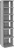 Botník z kompozitního dřeva 27,5 x 27 x 102 cm, šedý sonoma