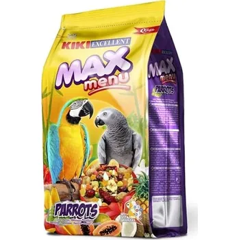 Krmivo pro ptáka Kiki max menu parrots pro velké papoušky 1 kg
