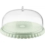 Podnos na dort s poklopem TIFFANY 36 cm, světle zelený - GUZZINI (TIFFANY podnos na dort 36 cm, světle zelený - GUZZINI)
