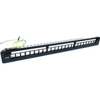 Patch panel CTnet Patch panel 24port UTP/FTP modulární, 1U