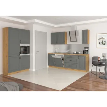 Kuchyňská linka Kuchyňská linka STILO Sestava B, 350 artisan / dustgrey MDF