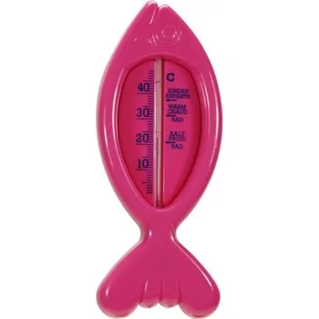 Kuchyňský teploměr teploměr 15,0x6cm koup., 10°C+50°C, RYBA růžová, dětský