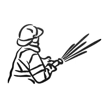 Samolepící dekorace SAMOLEPKA Hasič 015 pravá (63 - škrábaný kov černý) NA AUTO, NÁLEPKA, FÓLIE, POLEP, TUNING, VLASTNÍ TEXT, TISK, AUTOSAMOLEPKY.cz, POLEPY, OBRÁZEK, LOGO, SAMOLEPKY