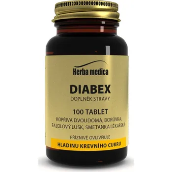 Přírodní produkt Herba medica Diabex 100 tbl.