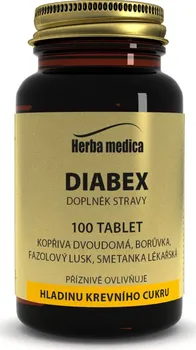 Přírodní produkt Herba medica Diabex 100 tbl.