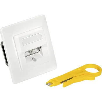 vypínač a zásuvka Připojovací datová zásuvka CAT.5e dvojnásobná