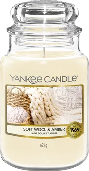 Svíčka Yankee Candle Soft Wool & Amber
