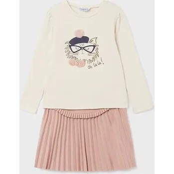 Dívčí sukně plisovaná teplá sukně s trikem Mayoral 4979-59 velikost 122