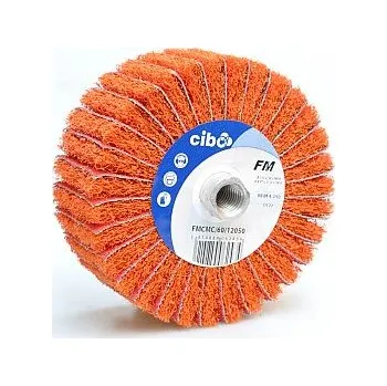 Brusný kotouč CIBO Radiální lamelový kotouč z netkané textilie s keramickým zrnem 120x50xM14 P60