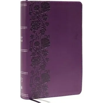 Cizojazyčná kniha KJV Holy Bible: Large Print Single-Column with 43,000 End-of-Verse Cross References, Purple Leathersoft, Personal Size, Red Letter, (Thumb Indexed): K - Nelson, Thomas