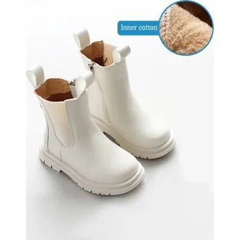 Dívčí obuv Čína Dětské boty ve stylu "Chelsea" podzim/zima Barva: Béžová, Velikost EUR: 30