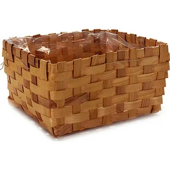 Žárovka Ibergarden Květináč třtina Kaštanová (21 x 12,5 x 27 cm)