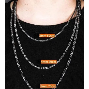 Řetízek Řetízek nerezová ocel WHEAT 60cm/4mm Velikost: UNI