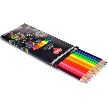 Kresba 12 ks NEONOVĚ SVÍTIVÉ umělecké pastelky nejvyšší kvality,