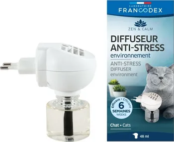 Lék pro psa a kočku FRANCODEX Anti-stress difuzér kočka 48 ml