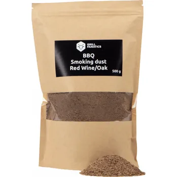 Tuhé palivo Grill Fanatics Red Wine/Dub dřevěné piliny BBQ 500g