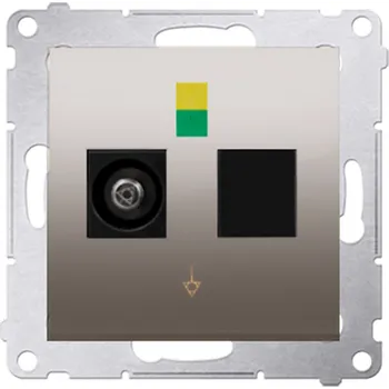 Elektrická zásuvka SIMON DGEK1.01/44 ekvipotenciální zásuvka zlatá matná, metalizovaná