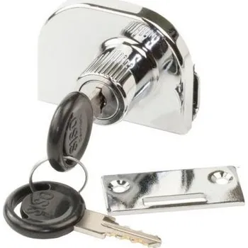 Nábytkové kování SISO zámek na dvě skla 917 Ms SU