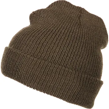 Čepice FOSTEX Kulich pletená zimní čepice 100% vlna hrubý úplet zelený Fostex® Watchcap Wool Olive Drab