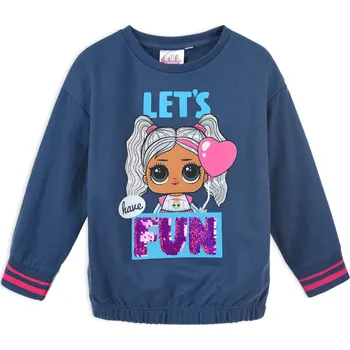 Dívčí mikina LOL SURPRISE Dívčí mikina L.O.L.SURPRISE HAVE FUN modrá Velikost: 110