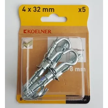 Hmoždinka BL-hmoždinka kov pr.8+hák 4-10 á5ks