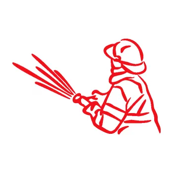 Samolepící dekorace SAMOLEPKA Hasič 015 levá (10 - červená) NA AUTO, NÁLEPKA, FÓLIE, POLEP, TUNING, VLASTNÍ TEXT, TISK, AUTOSAMOLEPKY.cz, POLEPY, OBRÁZEK, LOGO, SAMOLEPKY