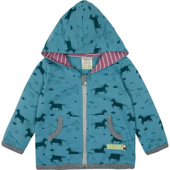 Chlapecká bunda Dětská tepláková bunda s kapucí Koně Topaz loud + proud Velikost: 74/80