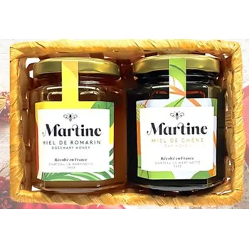 DÁRKOVÁ SADA MARTINE MEDOVÉ DUO (ROZMARÝNOVÝ A DUBOVÝ) 2X 250G