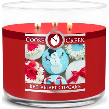 Svíčka Goose Creek - Sametově červený dortík