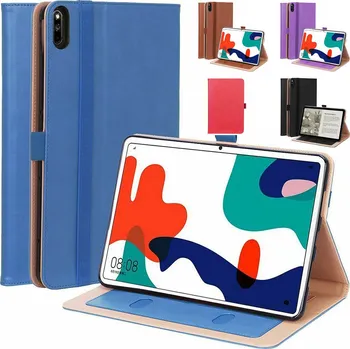 Pouzdro na tablet Luxusní Pouzdro Huawei Matepad 10 S Kapsami Barva: Hnědá