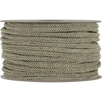 Stuha Pletená šňůra 4 mm - šedá - 1m