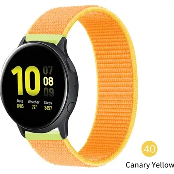 Nylonový Pásek Na Hodinky 20 Mm - Řemínek Varianta: Canary Yellow 40
