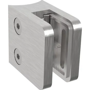 Zábradlí Hahn Steel Nerez držák skla 45 x 45 mm, pro sloupek O 42.4 mm, AISI 304