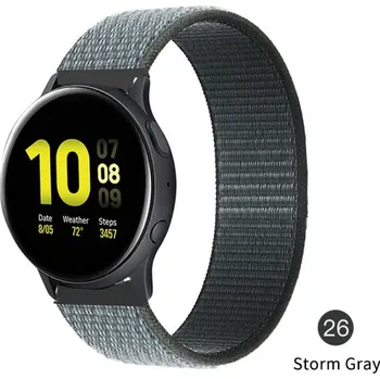 Příslušenství k chytrým hodinkám Nylonový Pásek Na Hodinky 20 Mm - Řemínek Varianta: Storm Gray 26