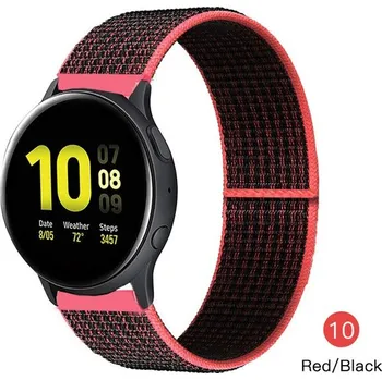 Nylonový Pásek Na Hodinky 18 Mm Varianta: Red Black 10