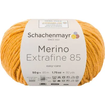 Příze Schachenmayr Merino extrafine 85 Hořčicová 226 (Příze Merino extrafine 85 gold meliert 226)