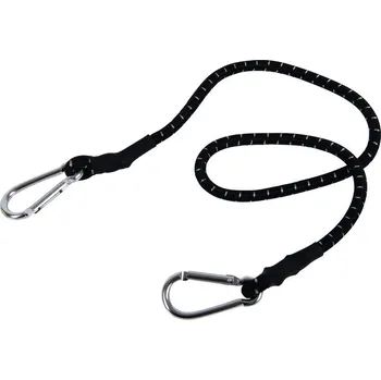 Příslušenství ke karavanu Gumový napínak Camp4 s hliníkovými háky - 80-140 cm, černý