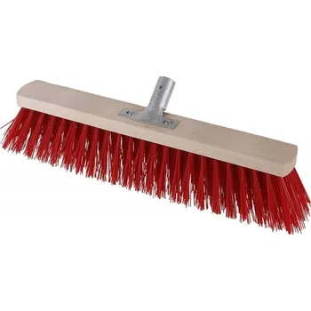 Ulicový smeták 40 cm červený