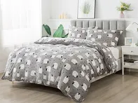 Ložní povlečení XPOSE Ovečka Exclusive mikroplyšové 140 x 200, 70 x 90 cm zipový uzávěr