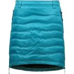 SKHOOP Short Down lagoon S; Modrá zimní sukně péřová + DÁREK DLE VÝBĚRU!