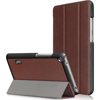 Pouzdro na tablet Luxusní Pouzdro Huawei Mediapad T3 7.0 Barva: Hnědá