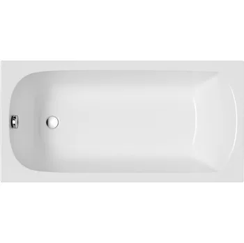 Polimat Akrylátová obdélníková vana Classic 120x70 (130x70, 140x70, 150x70, 150x75, 160x70, 170x70, 170x75, 180x80) Barva: Bílá, Rozměry (cm): 150x75