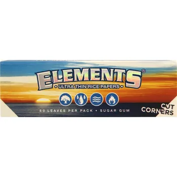 Papírky Elements Single Wide Cut Corners