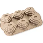 Nordic Ware Vrstvené srdíčko plát se 6 formičkami, karamelová, 07 l 90937